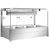 Column-free insulated soup warmer counter with adjustable temperature, suitable for hotels and banquet halls