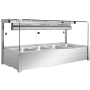 Column-free insulated soup warmer counter with adjustable temperature, suitable for hotels and banquet halls