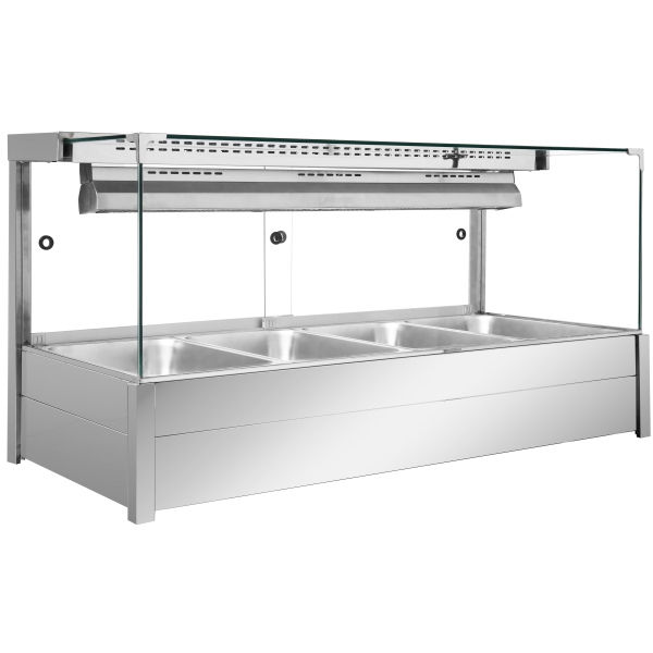 Column-free insulated soup warmer counter with adjustable temperature, suitable for hotels and banquet halls