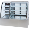 Bakery and beverage dual-zone refrigerated display case for commercial use in cafés, coffee shops, and restaurants