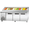 Salad operating cabinet with chopping board, ideal for pizza, salads, and cold dishes in restaurants and hotels