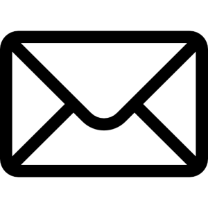 Email contact icon in envelope style