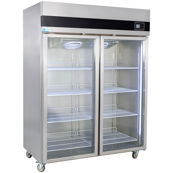 European Style 2-Door Commercial Upright Chiller & Freezer