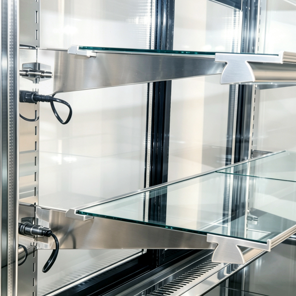 Square Cake Display Case SC060FA-2XB - Image 4